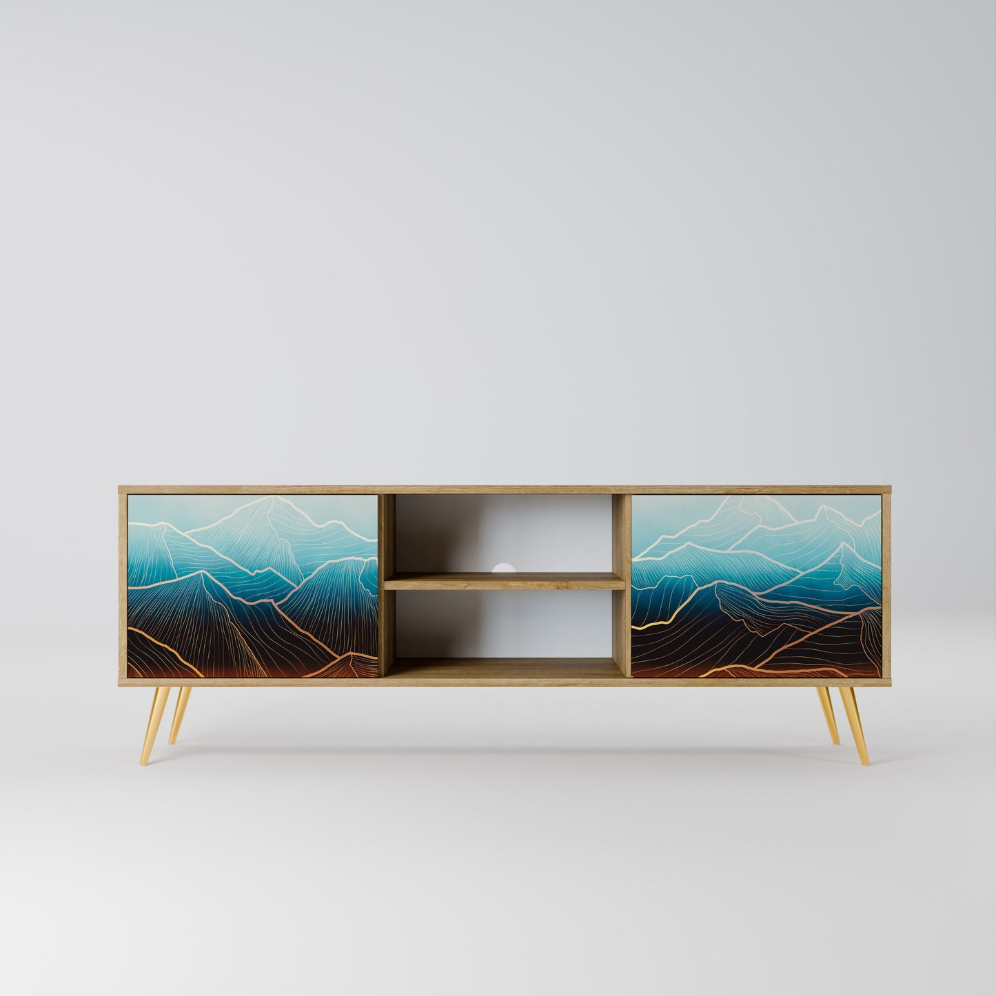 Mobile TV LUNAR SECRETS a 2 ante in effetto rovere