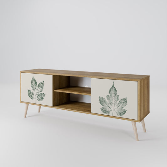 GREEN LEAFY STAMPS Mobile TV a 2 ante effetto rovere