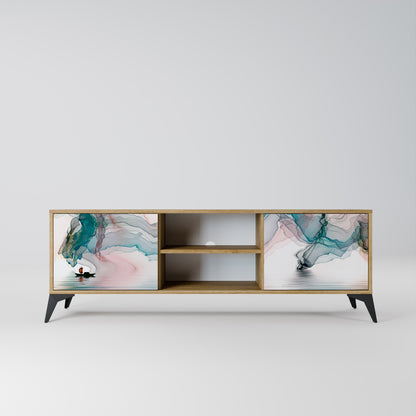 Mobile TV VELVET CROSSING a 2 ante effetto rovere