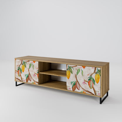 Mobile TV a 2 ante COCOA FRUITS in effetto rovere