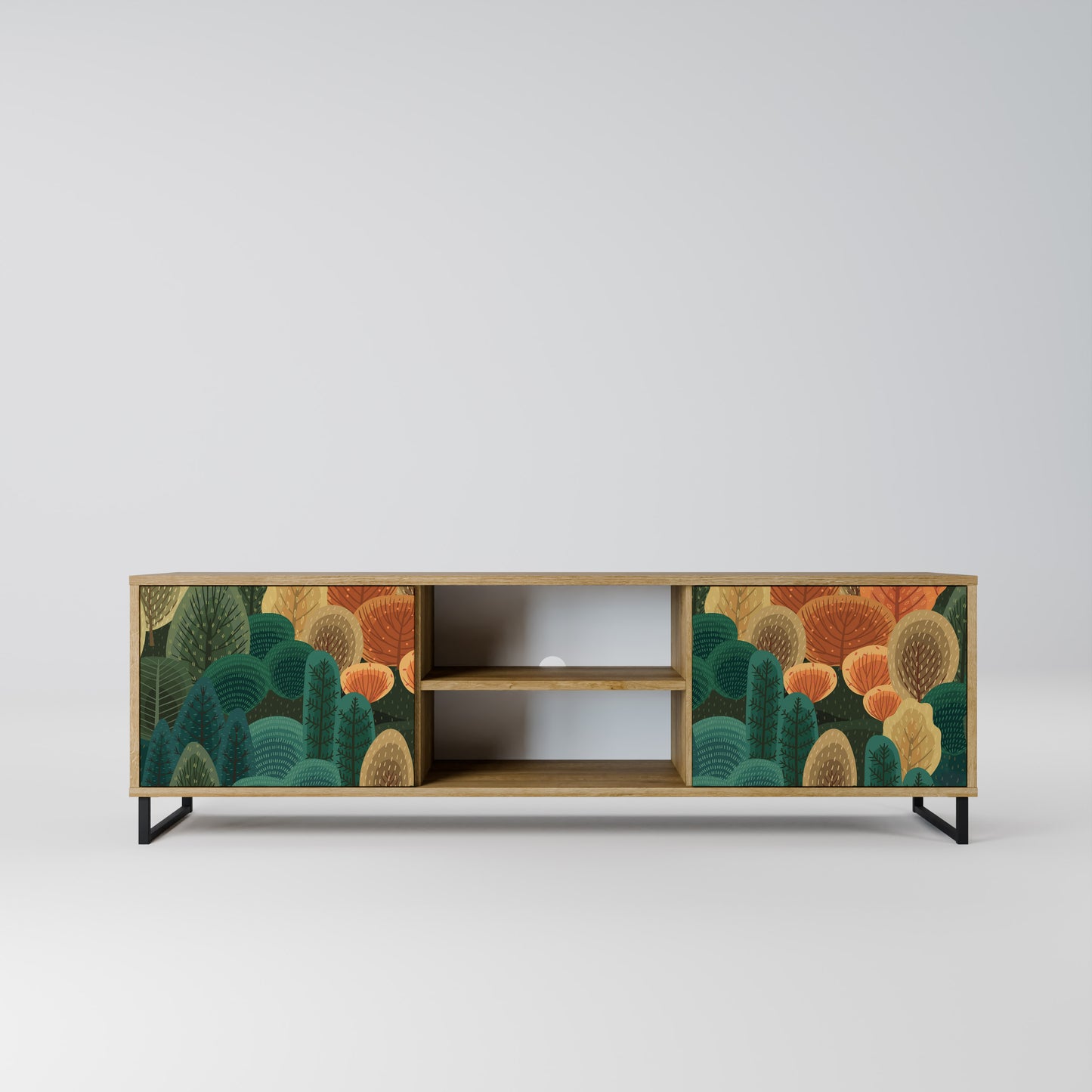 Mobile TV AUTUMN KALEIDOSCOPE a 2 ante in effetto rovere