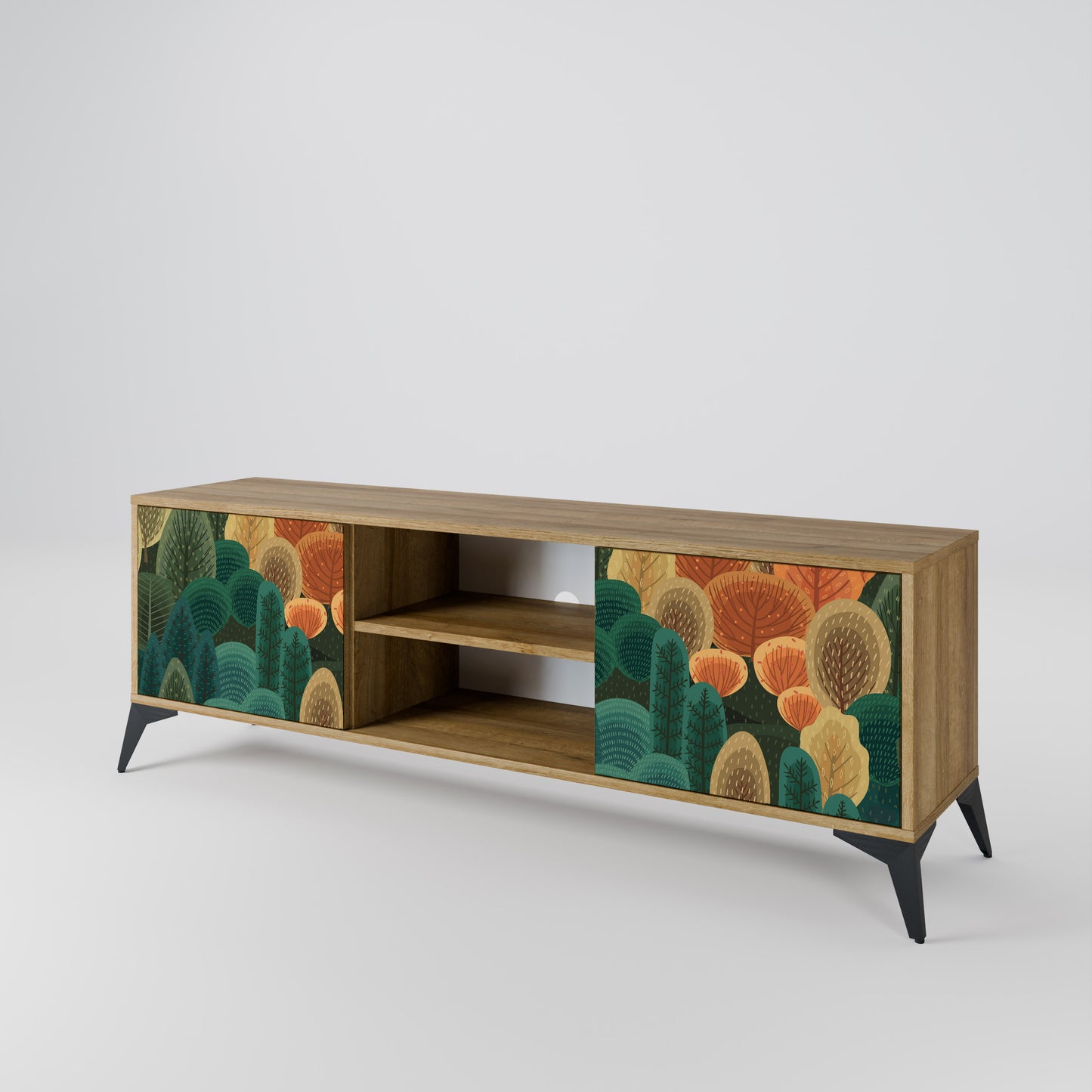 Mobile TV AUTUMN KALEIDOSCOPE a 2 ante in effetto rovere