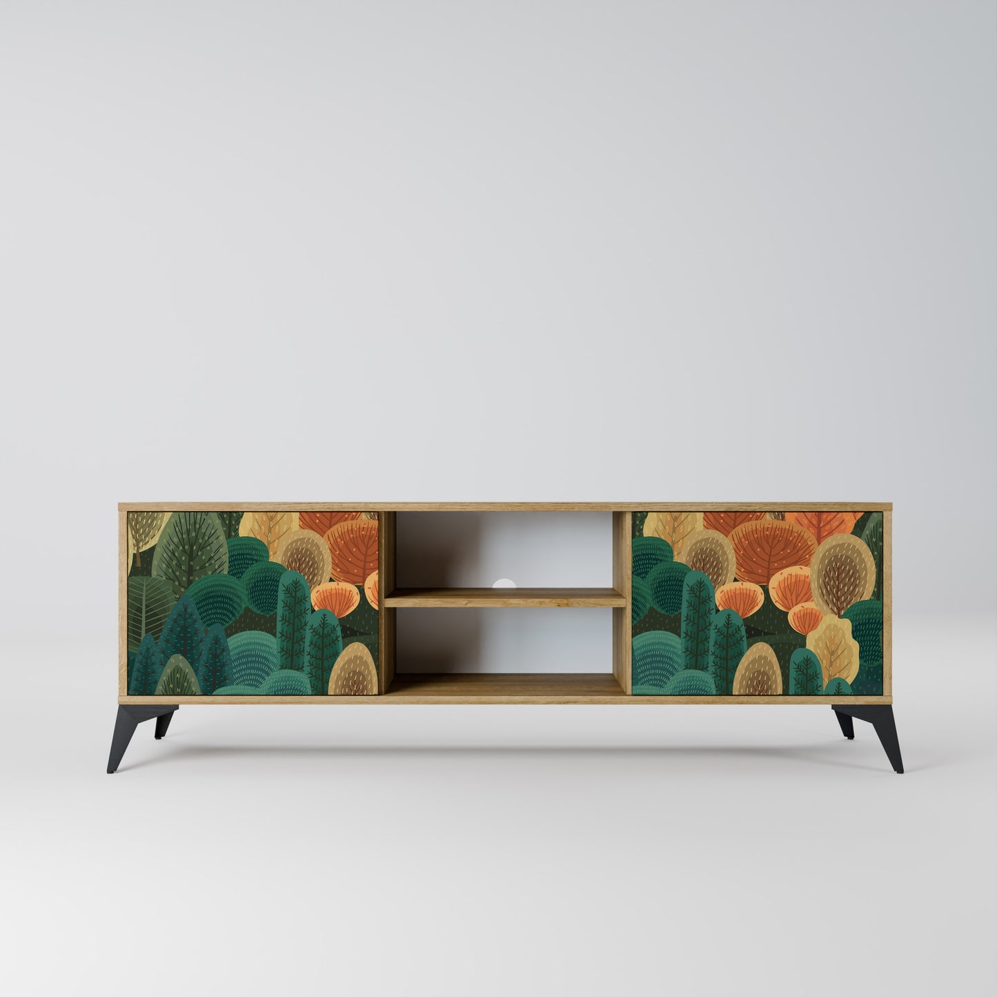 Mobile TV AUTUMN KALEIDOSCOPE a 2 ante in effetto rovere