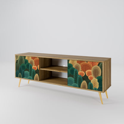 Mobile TV AUTUMN KALEIDOSCOPE a 2 ante in effetto rovere