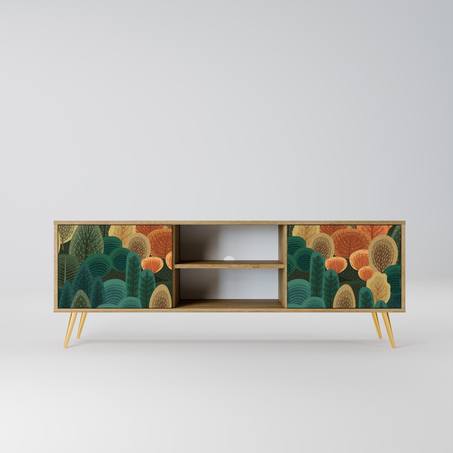 Mobile TV AUTUMN KALEIDOSCOPE a 2 ante in effetto rovere
