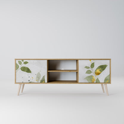 Mobile TV ELEGANT BOTANICS a 2 ante effetto rovere