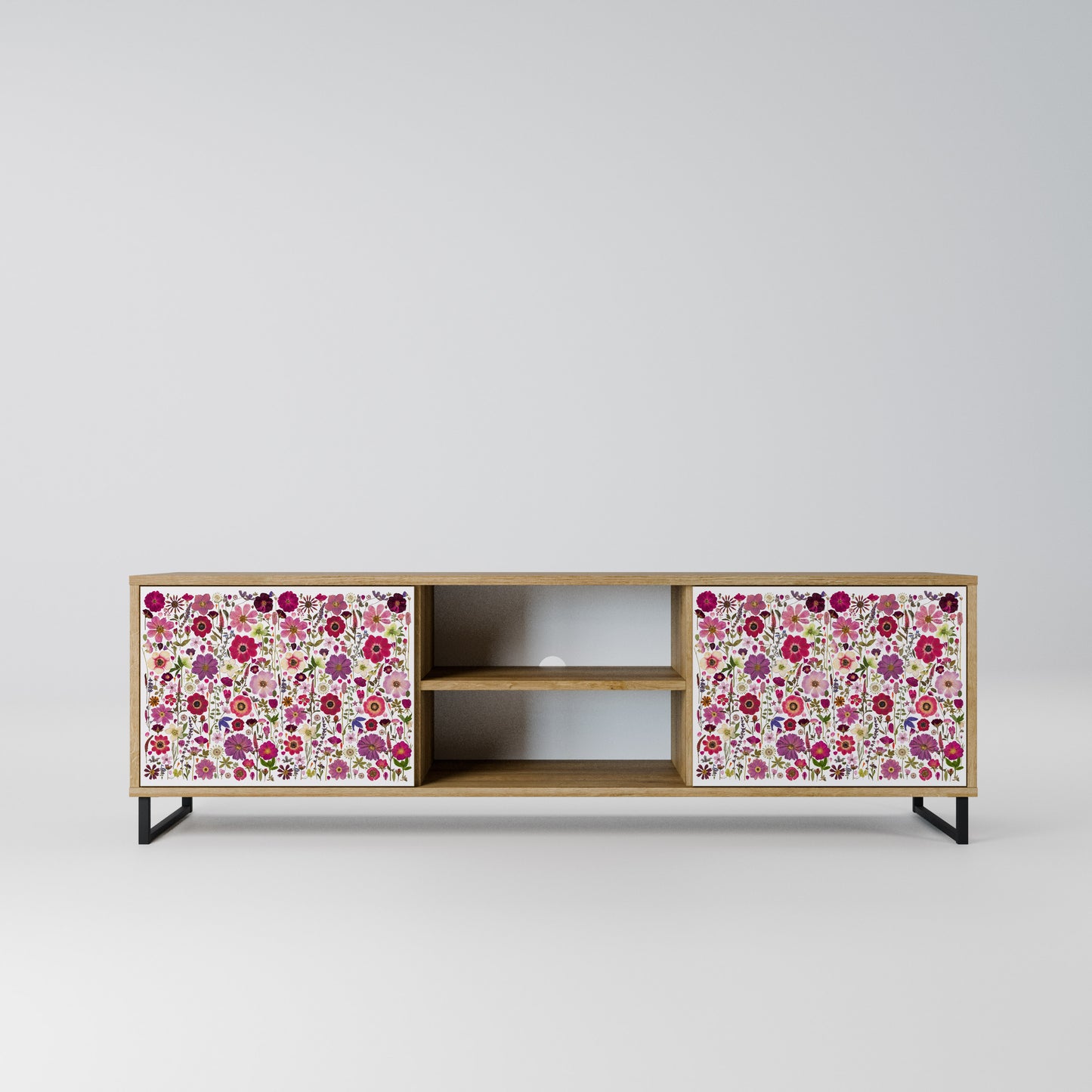 PETAL GARDEN Mobile TV a 2 Ante in Effetto Rovere
