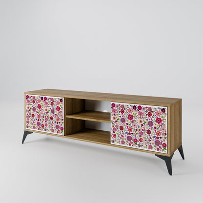 PETAL GARDEN Mobile TV a 2 Ante in Effetto Rovere