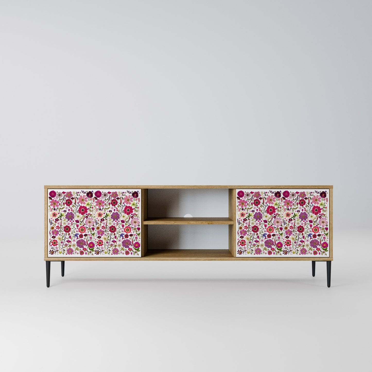 PETAL GARDEN Mobile TV a 2 Ante in Effetto Rovere