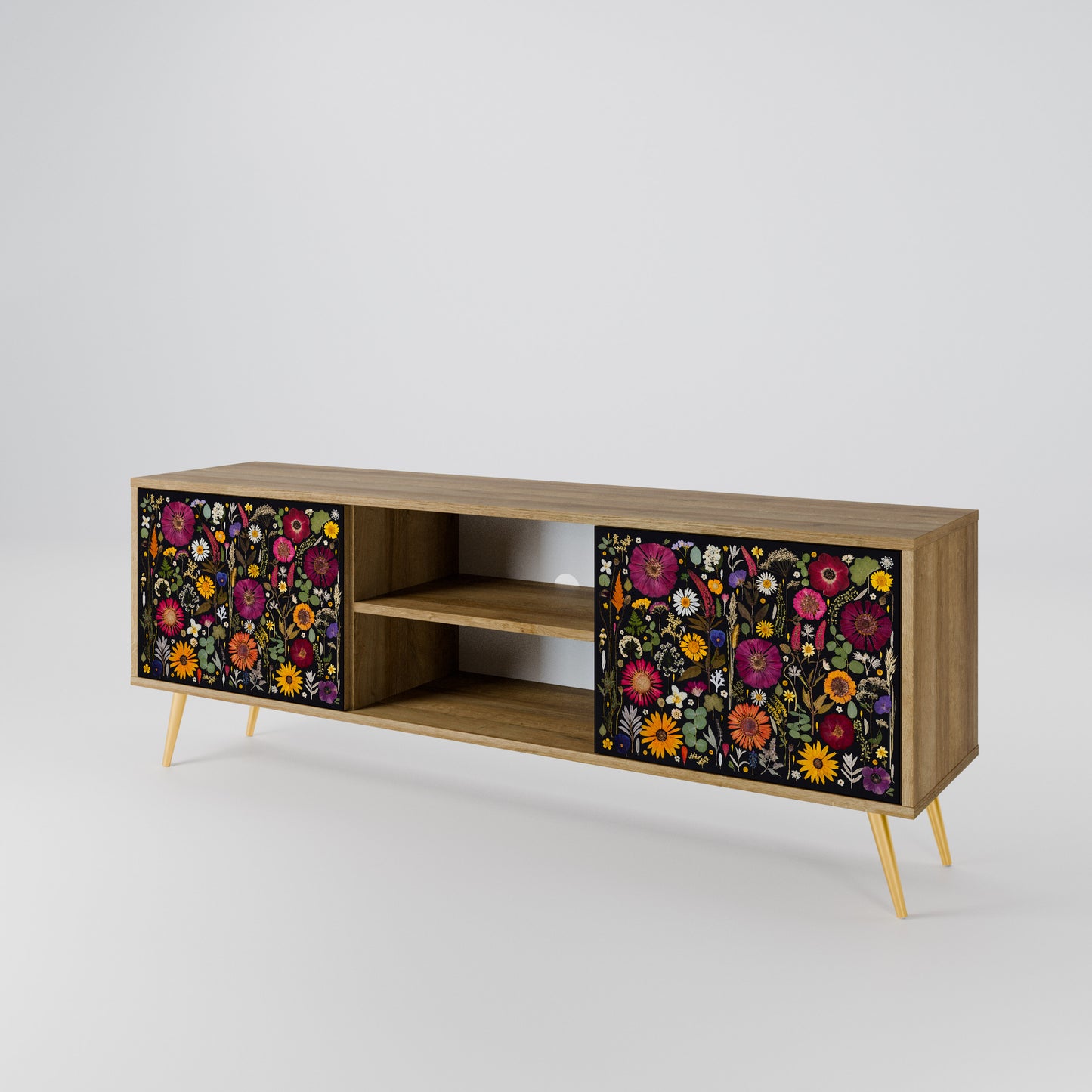 DAYNITE GARDEN Mobile TV a 2 Ante in Effetto Rovere