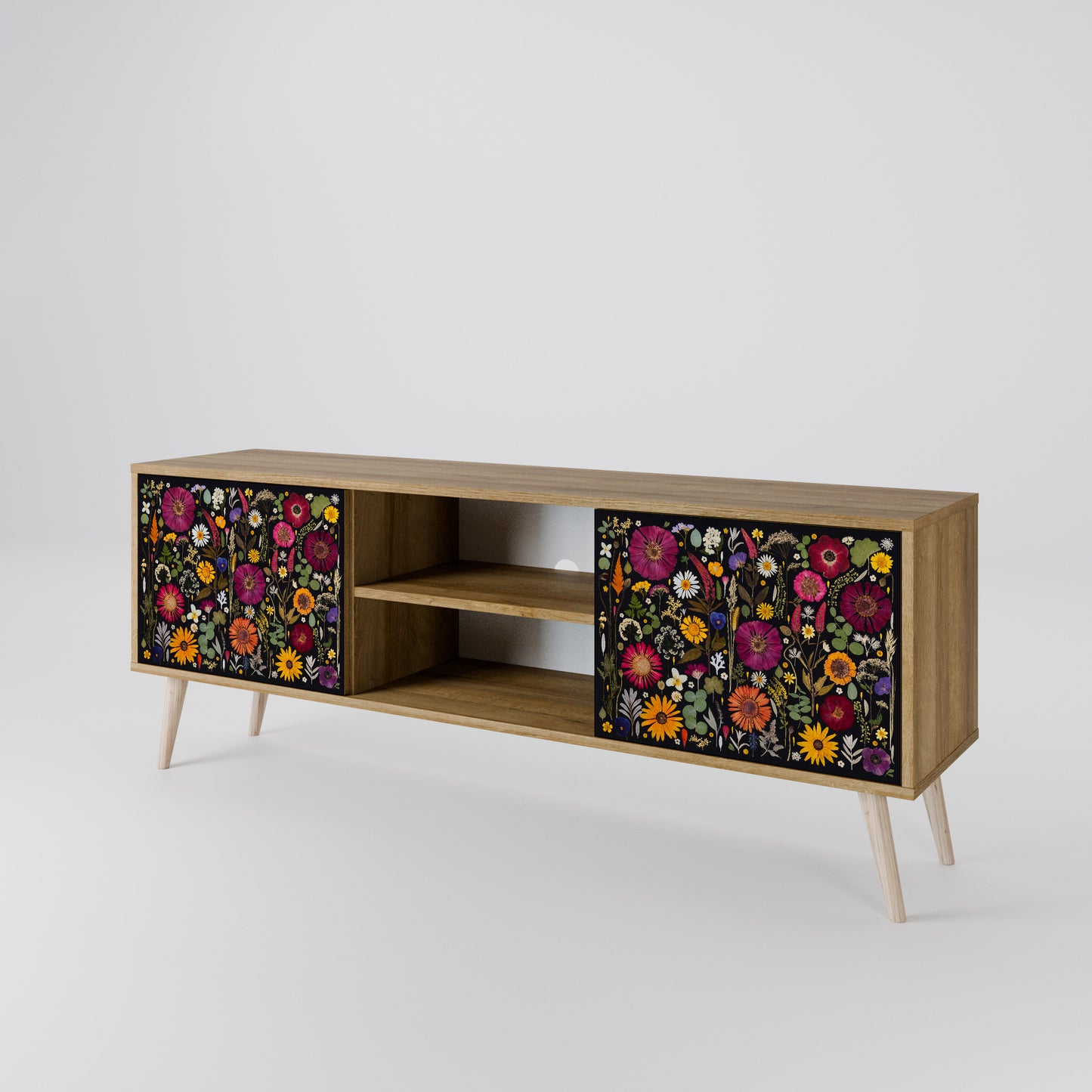 DAYNITE GARDEN Mobile TV a 2 Ante in Effetto Rovere