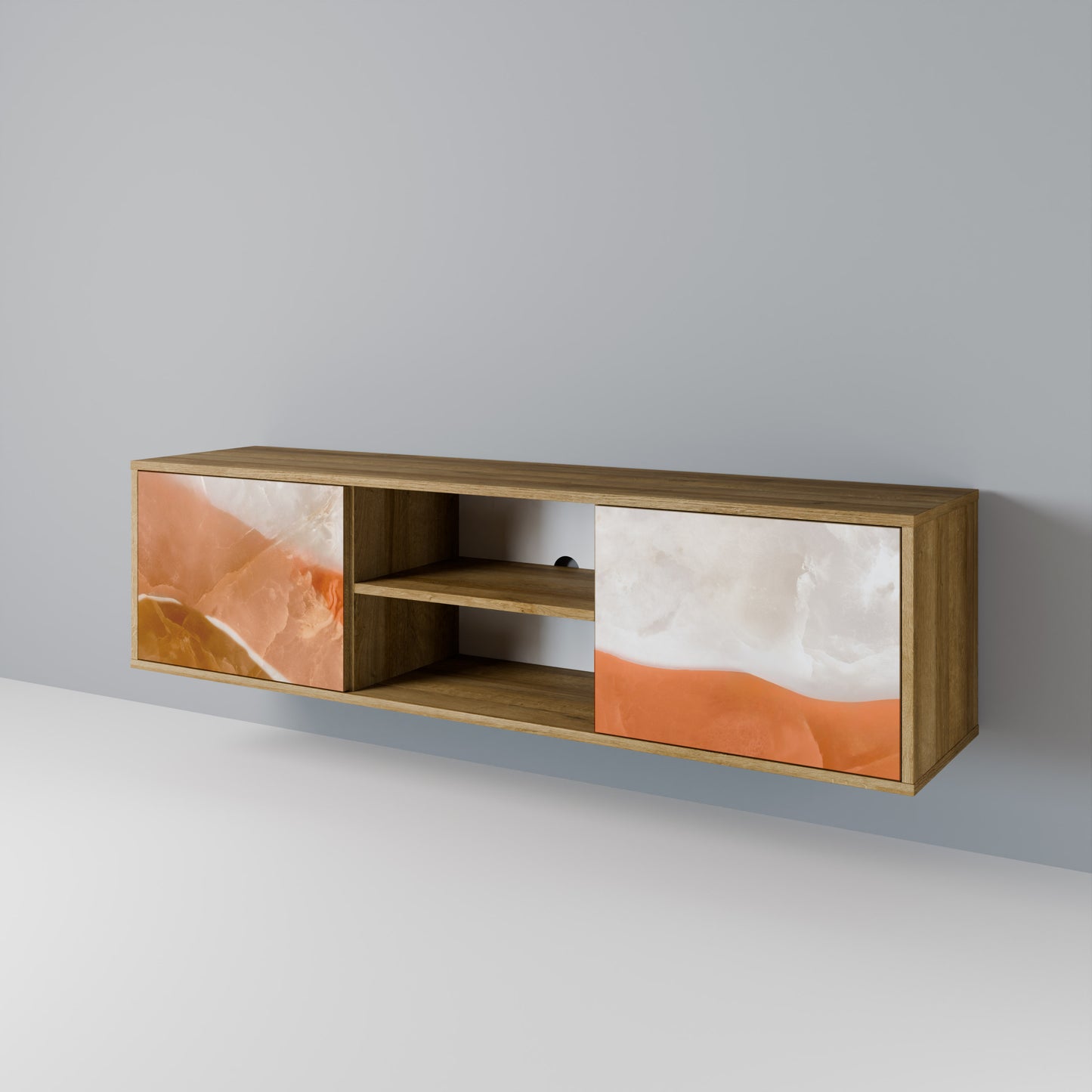 Mobile TV a 2 ante SANDHILLS SPLENDOUR in effetto rovere