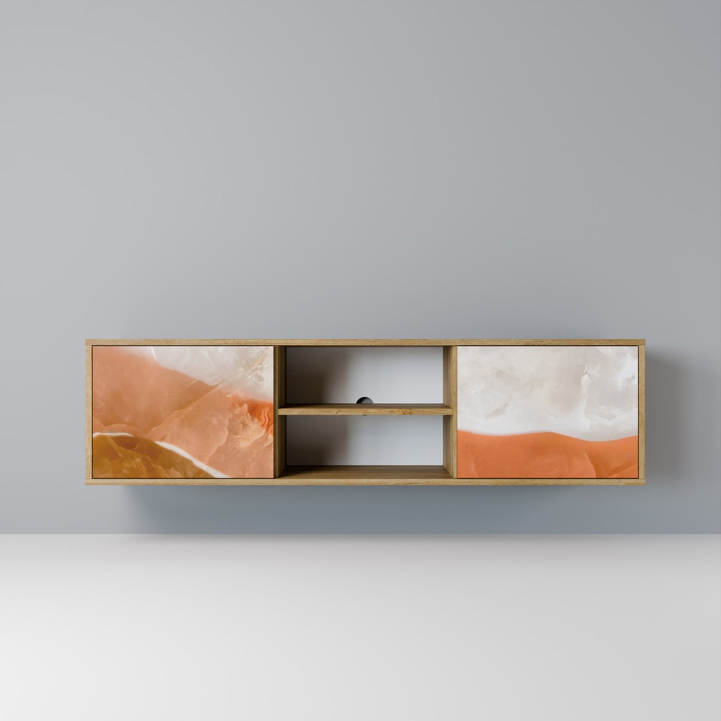 Mobile TV a 2 ante SANDHILLS SPLENDOUR in effetto rovere