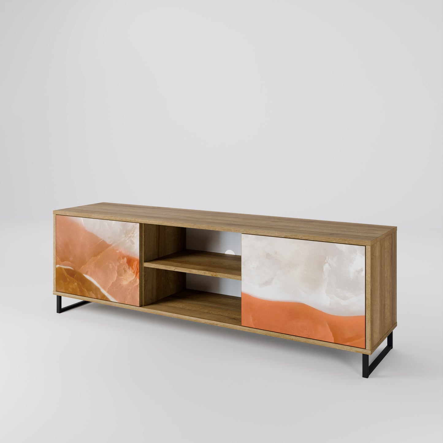 Mobile TV a 2 ante SANDHILLS SPLENDOUR in effetto rovere
