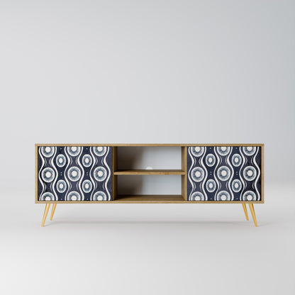 Mobile TV GRAPHITE EYES a 2 ante effetto rovere