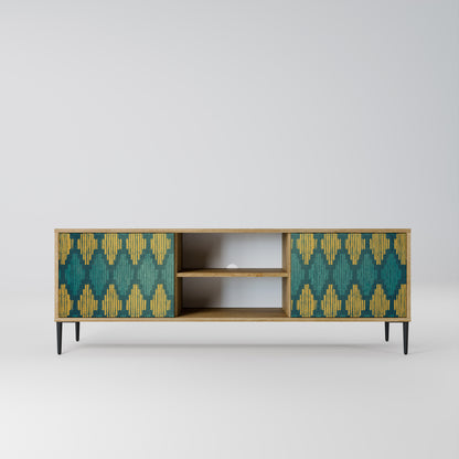 Mobile TV POLYGONS a 2 ante effetto rovere