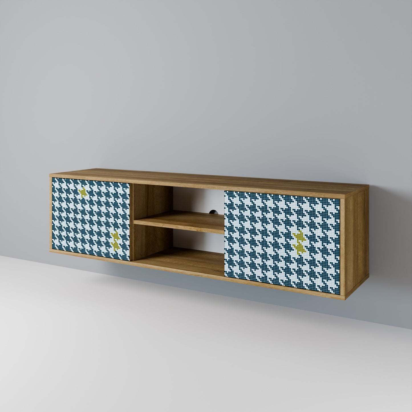 FUORI CONTESTO Mobile TV a 2 ante effetto rovere