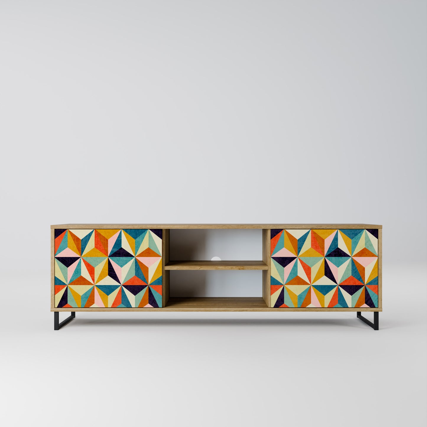 Mobile TV TESSELATE TREASURES a 2 ante in effetto rovere