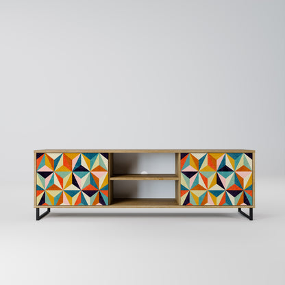 Mobile TV TESSELATE TREASURES a 2 ante in effetto rovere