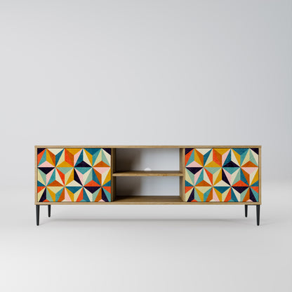 Mobile TV TESSELATE TREASURES a 2 ante in effetto rovere