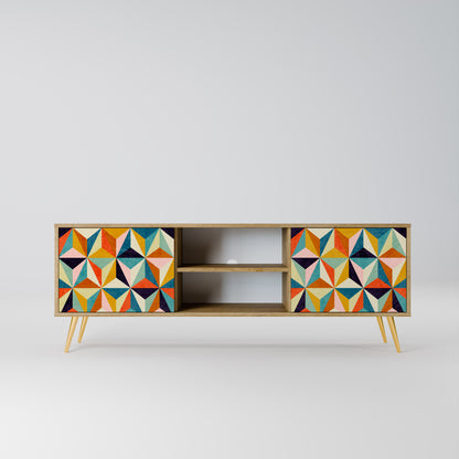 Mobile TV TESSELATE TREASURES a 2 ante in effetto rovere