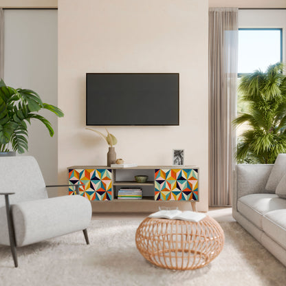 Mobile TV TESSELATE TREASURES a 2 ante in effetto rovere