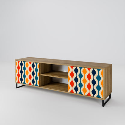 Mobile TV a 2 ante COLORFUL NOSTALGIA in effetto rovere