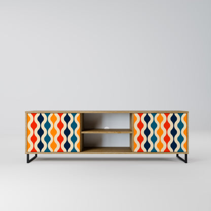 Mobile TV a 2 ante COLORFUL NOSTALGIA in effetto rovere