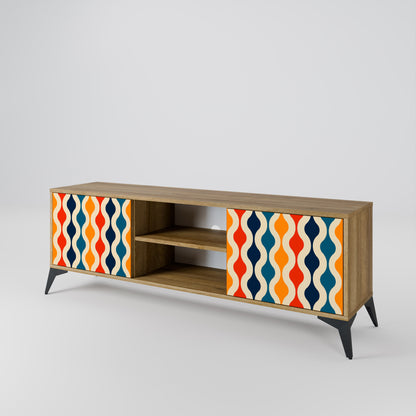 Mobile TV a 2 ante COLORFUL NOSTALGIA in effetto rovere