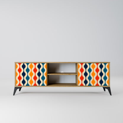 Mobile TV a 2 ante COLORFUL NOSTALGIA in effetto rovere