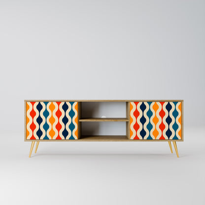 Mobile TV a 2 ante COLORFUL NOSTALGIA in effetto rovere
