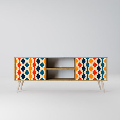 Mobile TV a 2 ante COLORFUL NOSTALGIA in effetto rovere