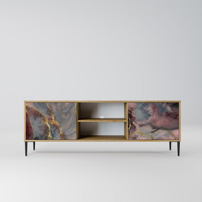 GOLDEN TIDES Mobile TV a 2 ante in effetto rovere