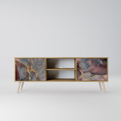 GOLDEN TIDES Mobile TV a 2 ante in effetto rovere
