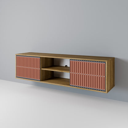 HYPNOTIC GATE 2-Door TV Stand in Oak Effect