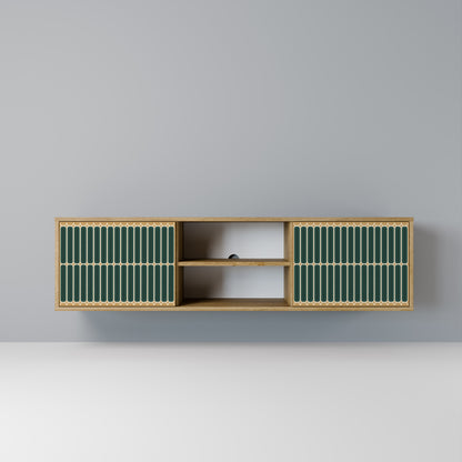 ILUSION GATE 2-Door TV Stand in Oak Effect