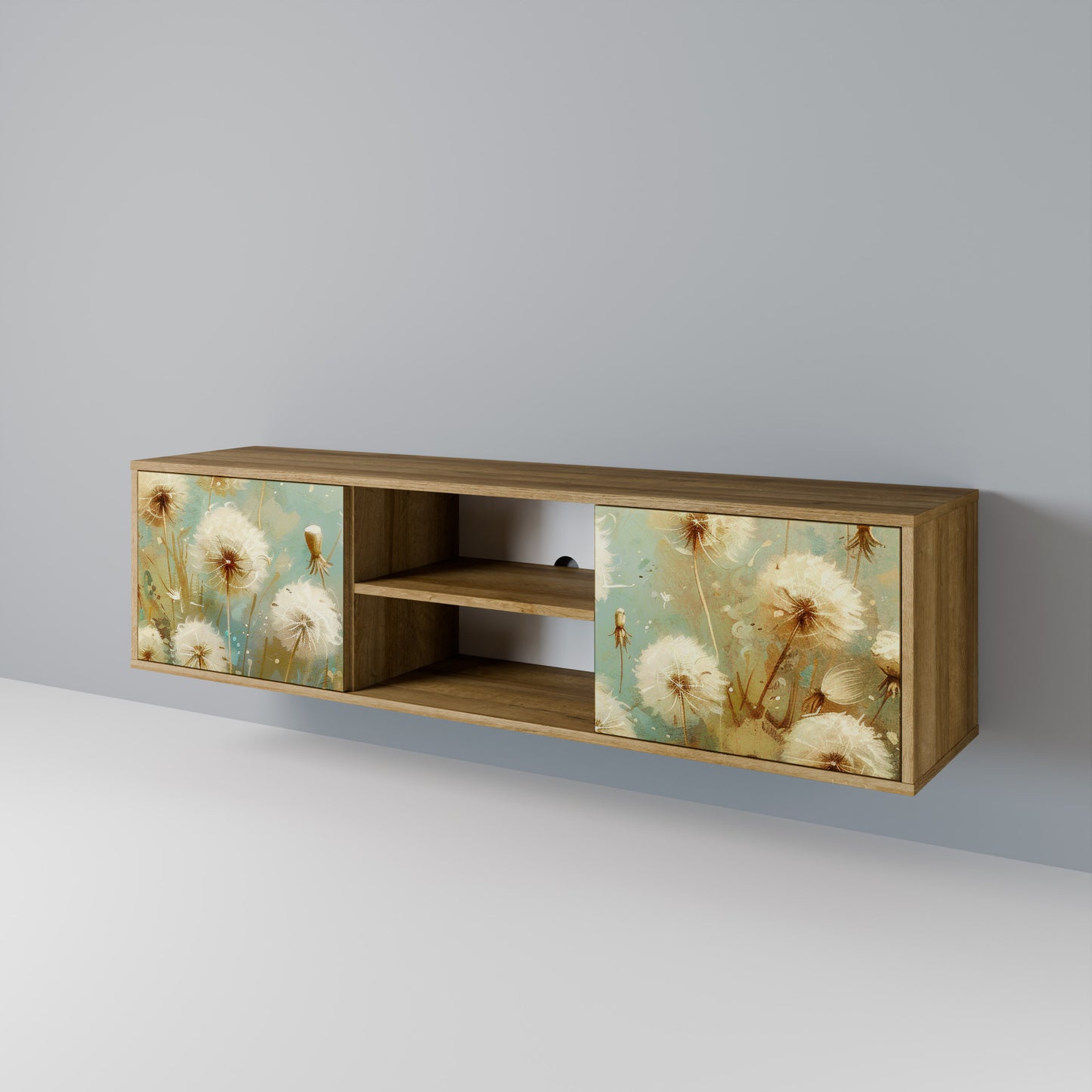Mobile TV a 2 ante DREAMY MEADOW in effetto rovere