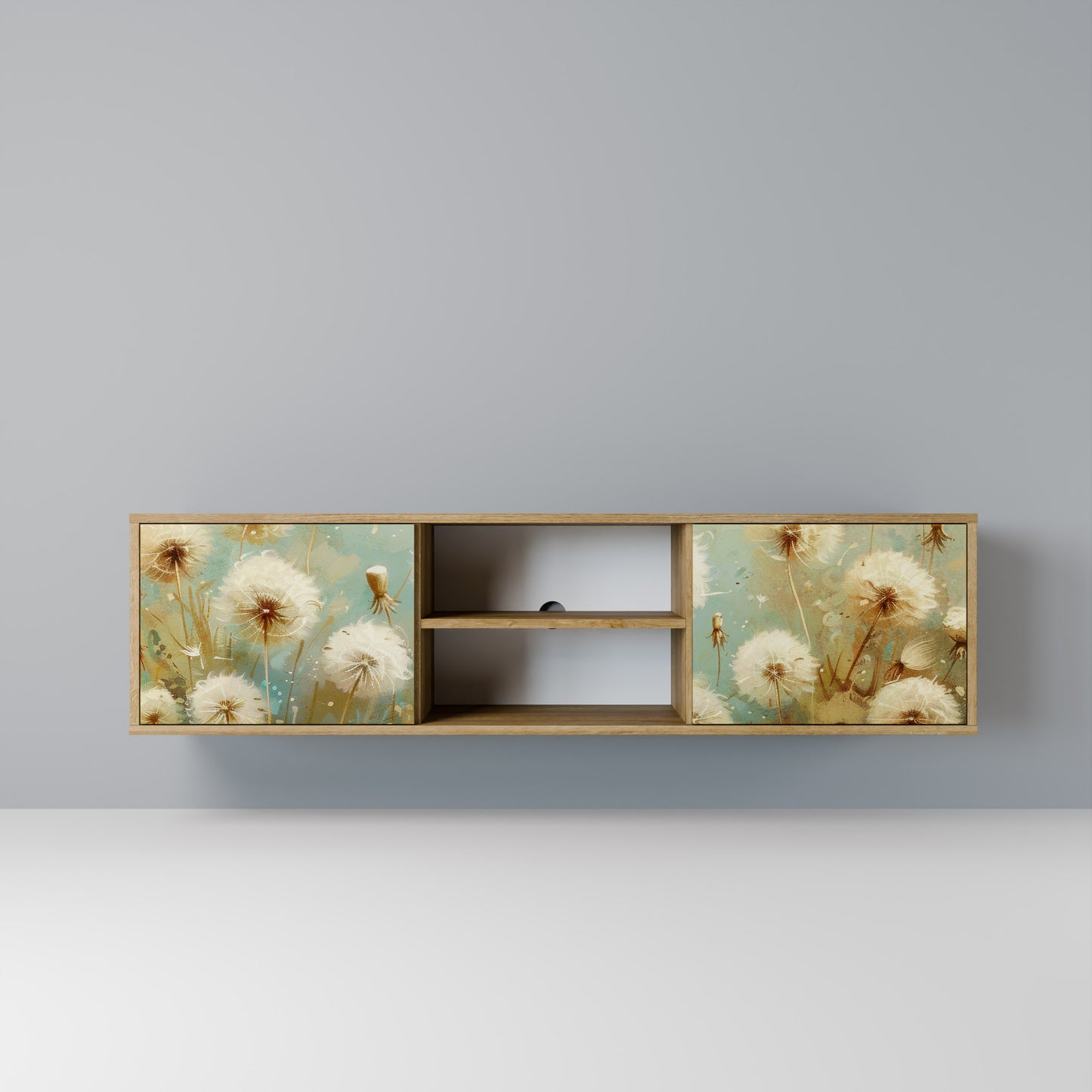 Mobile TV a 2 ante DREAMY MEADOW in effetto rovere