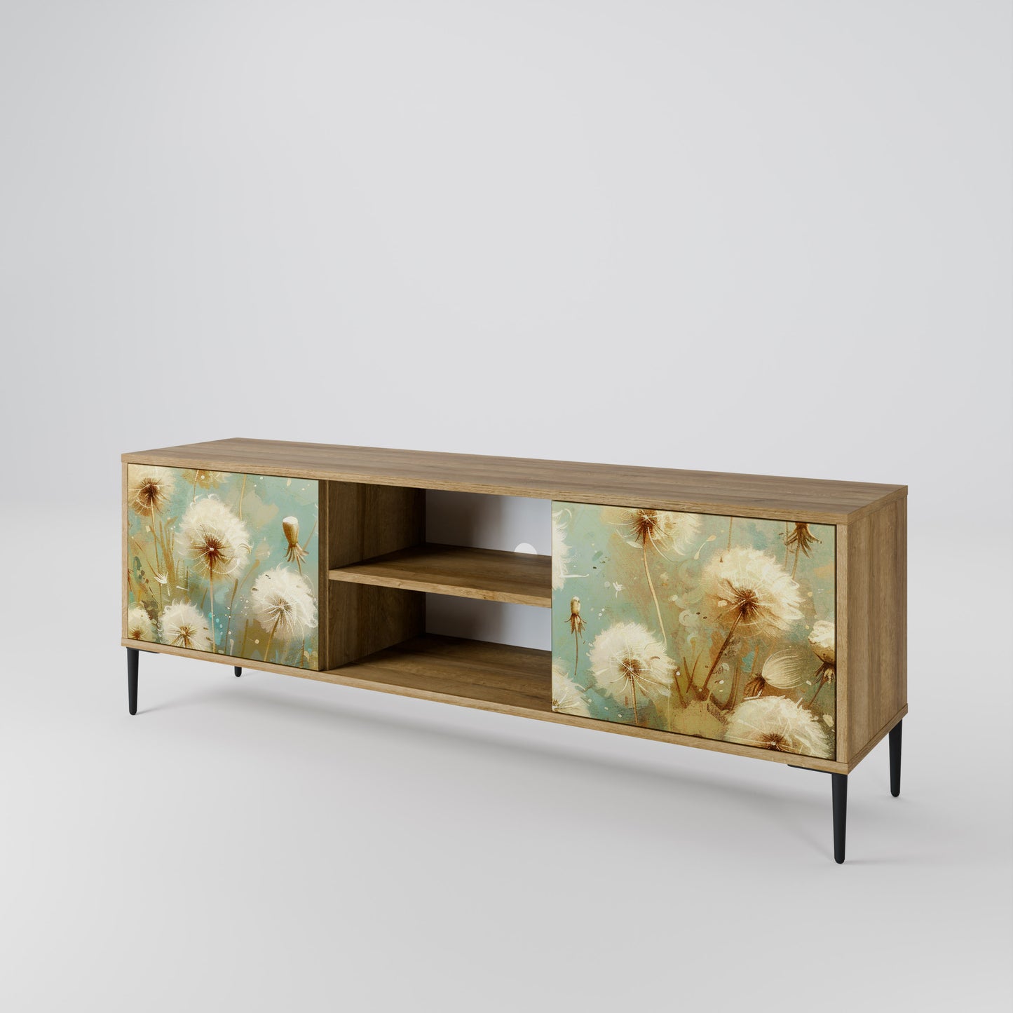 Mobile TV a 2 ante DREAMY MEADOW in effetto rovere