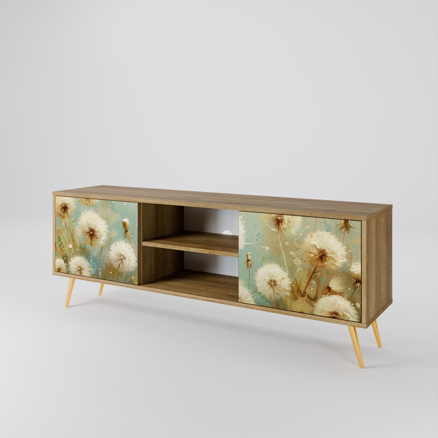 Mobile TV a 2 ante DREAMY MEADOW in effetto rovere