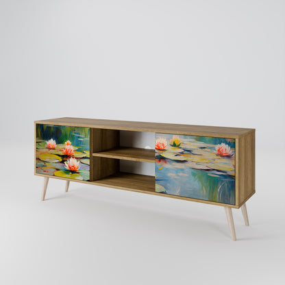 Mobile TV BLOOMING WATERS a 2 ante effetto rovere