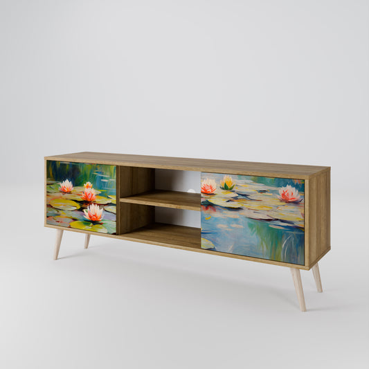 Mobile TV BLOOMING WATERS a 2 ante effetto rovere
