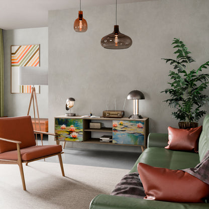 Mobile TV BLOOMING WATERS a 2 ante effetto rovere