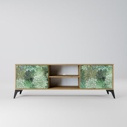 SUCCULENT CLUSTER 2-Door TV Stand in Oak Effect