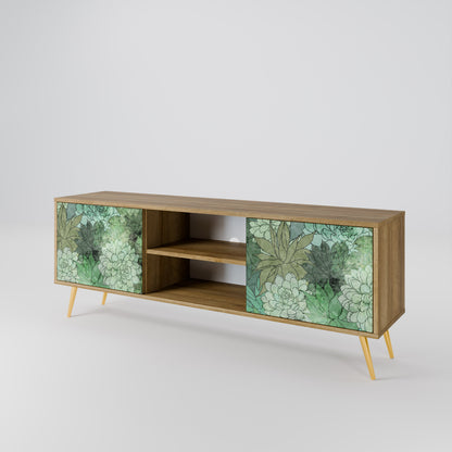 SUCCULENT CLUSTER 2-Door TV Stand in Oak Effect