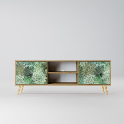 SUCCULENT CLUSTER 2-Door TV Stand in Oak Effect