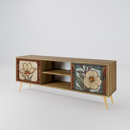 Mobile TV TIMELESS FLORA a 2 ante effetto rovere