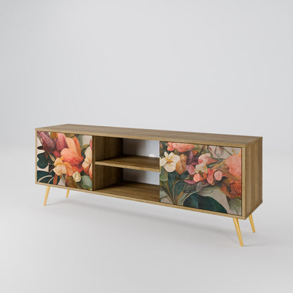 STYLISH BEAUTY 2-Door TV Stand in Oak Effect