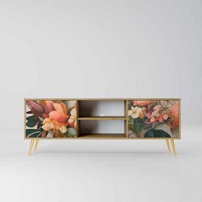 STYLISH BEAUTY 2-Door TV Stand in Oak Effect