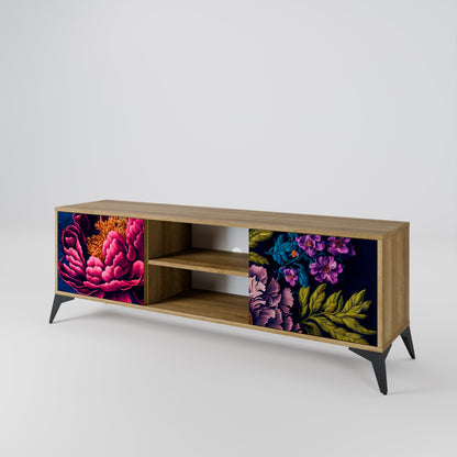 Mobile TV BLOOMING ELEGANCE a 2 ante in effetto rovere